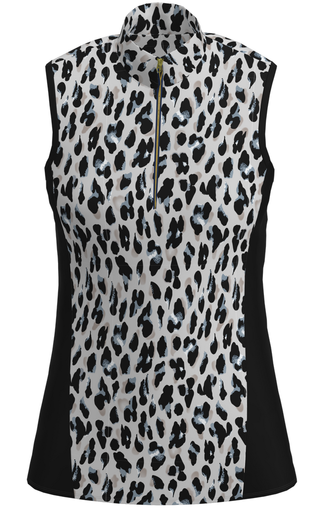 Leopard print 2025 golf shirt