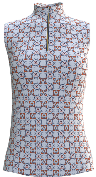 University of Virginia Print Women's Sleeveless Golf Top GP04-UVA2A