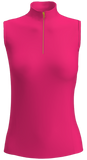 AB SPORT Women's Zip Mock Sleeveless Golf Top GP04-ROSA