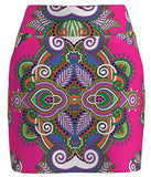 AB SPORT Women's Hot Pink Scarf Print Front Pocket Golf Skirt - HPS