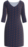 University of Virginia Print 3/4 Sleeve Resort Dress - UVA1B