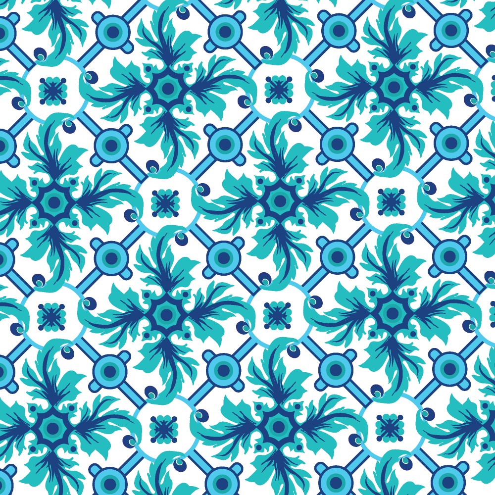 AB SPORT Women's Leaf Trellis Print Scallop Golf Skirt