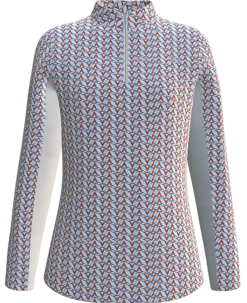 University of Virginia Print Women's Long Sleeve Sun Shirt -UVA1A