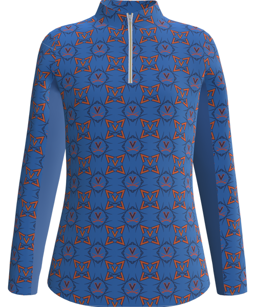 University of Virginia Print Women's Long Sleeve Sun Shirt LS01-UVA2C