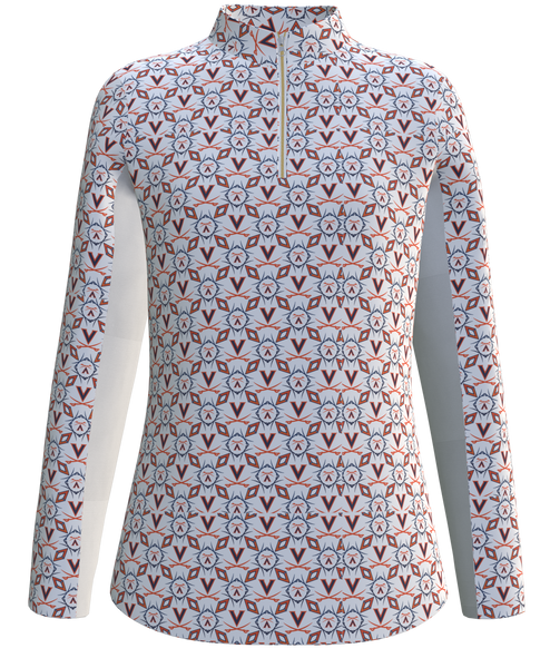 University of Virginia Print Women's Long Sleeve Sun Shirt LS01-UVA3A