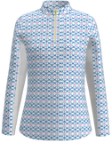 Granite Golf Club Print Women's UV40 Long Sleeve Sun Shirt LS01-GGC1A