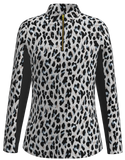 AB SPORT Women's Long Sleeve Animal Print UV 40 Sun Shirt LS01-LEOPGB