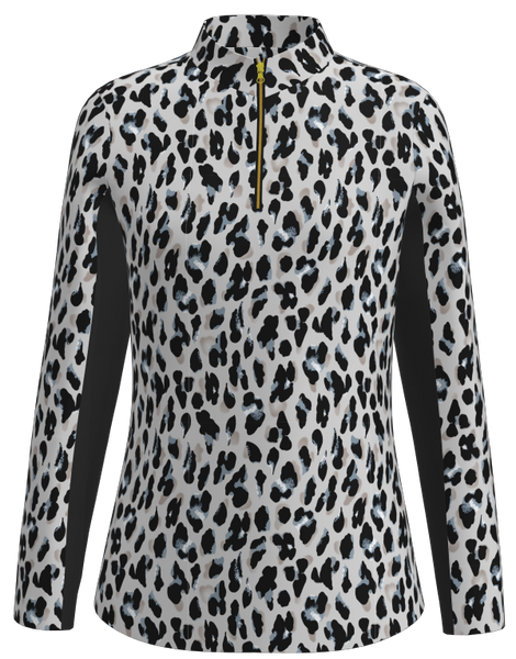 AB SPORT Women's Long Sleeve Animal Print UV 40 Sun Shirt LS01-LEOPGB
