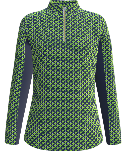 AB Sport Women's Long Sleeve Sun Shirt LS01 - MARG2C - Margarita Print