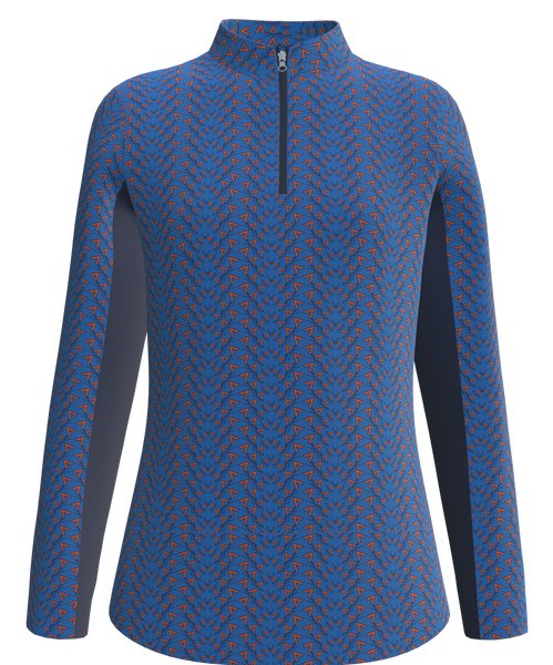 University of Virginia Print Women's Long Sleeve Sun Shirt - UVA5C_1B
