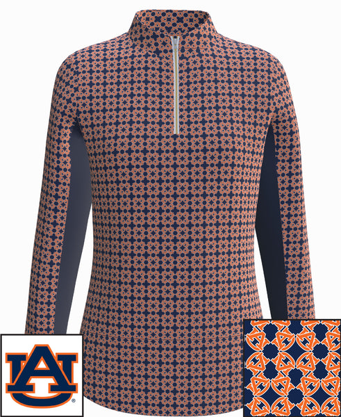 Auburn Tigers Print Women's Long Sleeve Sun Shirt LS01-AU_1E