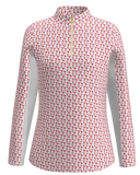 AB SPORT Women's Azalea Print Long Sleeve Sun Shirt LS01-AZALEA_ABS1A