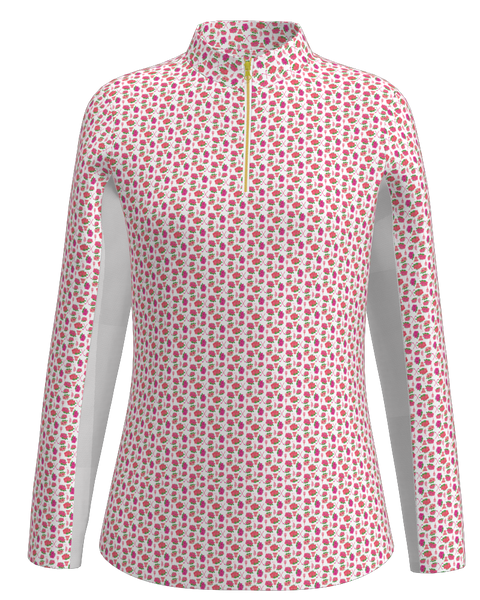 AB SPORT Women's Azalea Print Long Sleeve Sun Shirt LS01-AZALEA_ABS1A