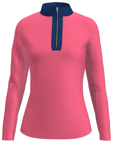 AB Sport Women's Long Sleeve Allegra Navy UV 40 Sun Shirt - LS02-ALLEGN