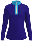 AB Sport Women's Long Sleeve Royal Sky Blue UV 40 Sun Shirt - ABSport