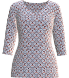 University of Virginia Print 3/4 Lifestyle Top - UVA3A