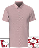 Bulldog & State of Georgia Print Men's Polo Shirt MP01GA-BDOG_1F