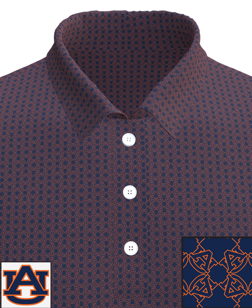 Auburn Tigers Print Men's Polo Shirt - MP01-AUBAU_1BNVOR