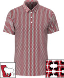 Bulldog and State of Georgia Print Men's Polo Shirt MP01GA-BDOG_3B