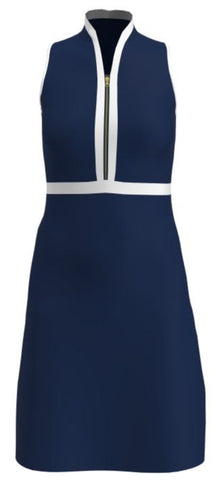 AB Sport Women's Solid Navy White Golf Dress GD001-NAVW