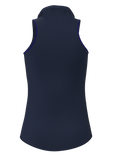 UV 40+ Navy Royal Heather Racerback Polo - ABSport