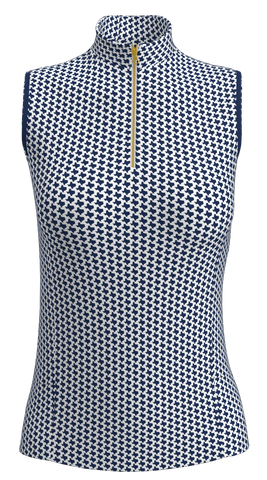 AB SPORT Texas State Print Women's Sleeveless Golf Polo GP04-TEXAS_1A