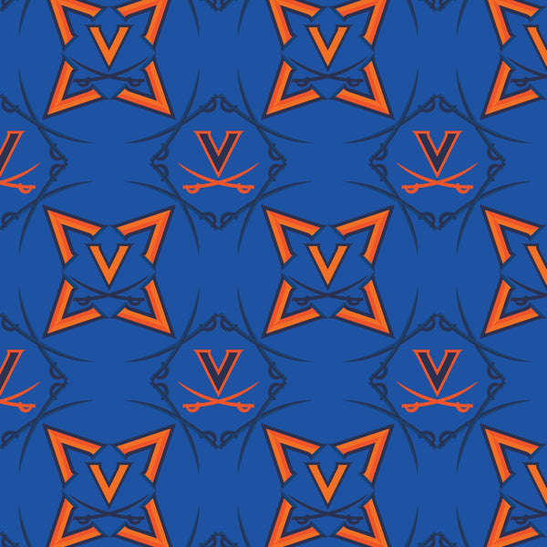 University of Virginia Print Long Sleeve Sun Shirt LS01-UVA2F