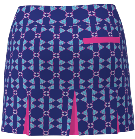 AB SPORT Women's Martini Print Back Pleat Golf Skirt - MART4D2