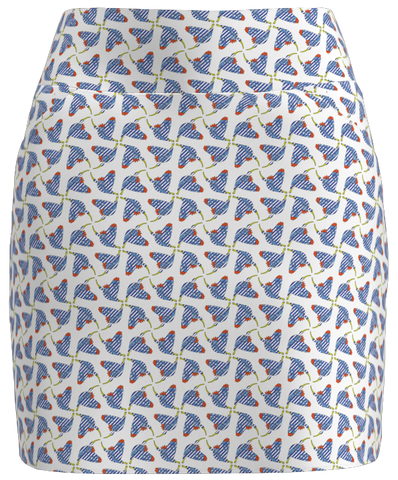 AB Sport Women's Seersucker Bird Print Golf Skirt