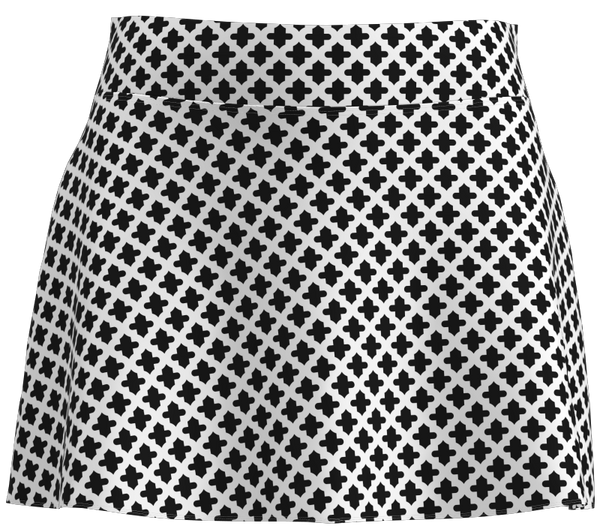AB SPORT Women's Mosaic Print Flounce Golf Skirt BSKG02-MOSBW