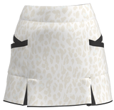 AB SPORT Women's Animal Print Kick Pleat Golf Skirt - LEOPCRM