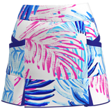 AB SPORT Women's Leaf Print Kick Pleat Golf Skirt BSKG04-LFRHP3R