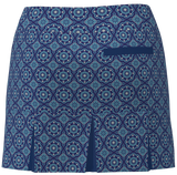 AB SPORT Women's Medallion Print Back Pleat Golf Skirt BSKG05-MORTB