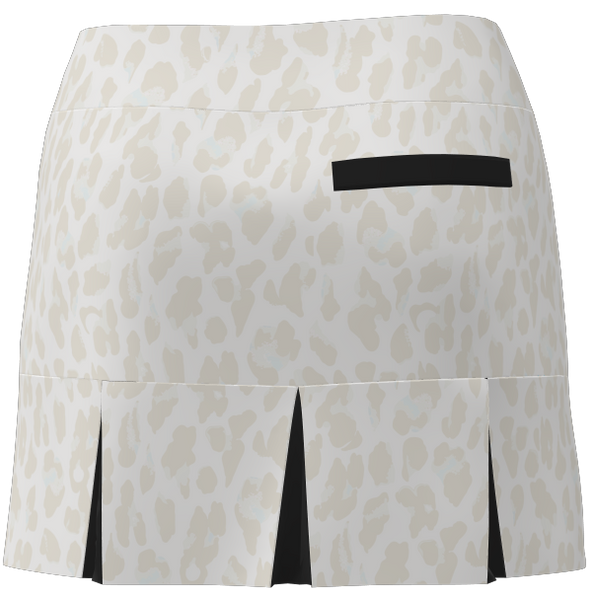 AB Sport Women's Animal Print Back Pleat Golf Skirt - LEOPCRMB