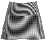 AB SPORT Women's Cross Stripe Print Tennis Skirt BSKT03-BLCS