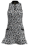 AB SPORT Women's Animal Print Flounce Golf Dress - LEOPGB
