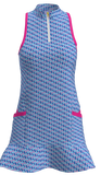 AB SPORT Women's Martini Print Flounce Golf Dress GD003-MART1K