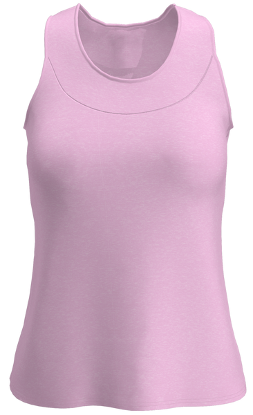 AB Sport Women's Light Pink Heather Tennis Tank - TT01-LPH