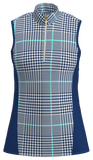 AB SPORT Navy Glen Plaid Women's Sleeveless Golf Shirt GP03-NGPLDBH