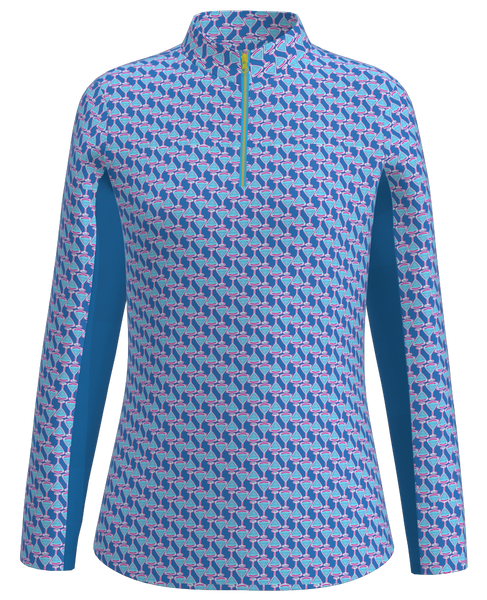 AB SPORT Women's Long Sleeve Martini Print UV 40 Sun Shirt LS01-MART1K