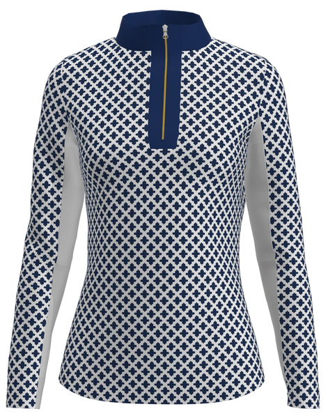 AB SPORT Women's Long Sleeve Mosaic Print UV 40 Sun Shirt LS02-MOSWNS