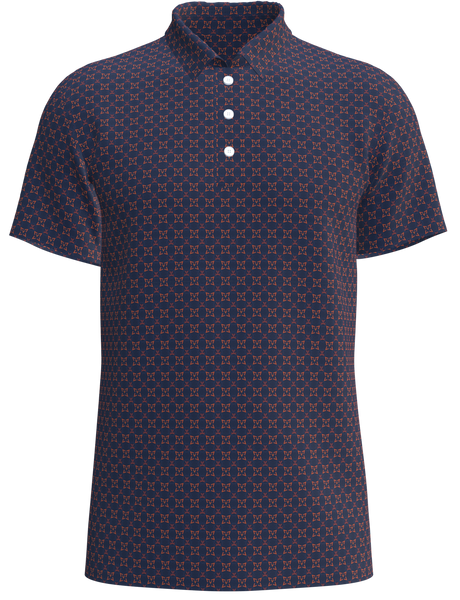 University of Virginia Print Men's Golf Shirt - UVA2B