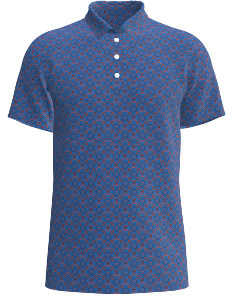 University of Virginia Print Men's Golf Shirt - UVA3C