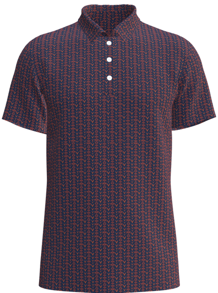 University of Virginia Print Men's Golf Shirt - UVA4B