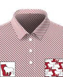 Bulldog & State of Georgia Print Men's Polo Shirt MP01GA-BDOG_1F