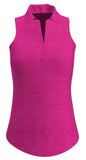 AB SPORT Heather Hot Pink UV 40+ Racerback Sleeveless Polo GP01-NPH